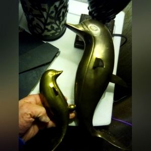 3 dolphin decor items